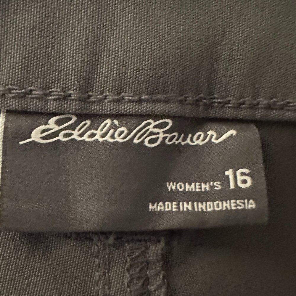 Eddie Bauer Women's Convertible Pant Size 16 Gray Adjustable Length UPF 50+ NEW - Picture 4 of 15